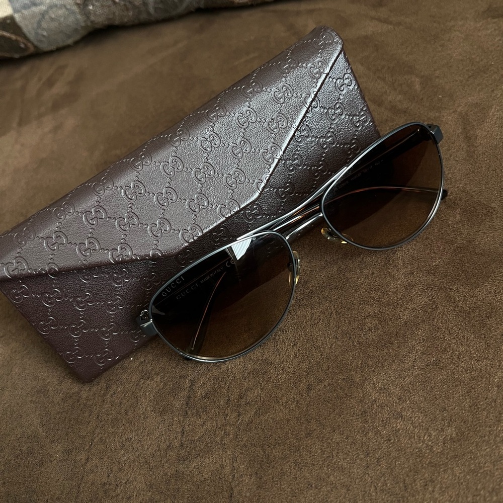 Gucci Aviator Brown Gradient Sunglasses